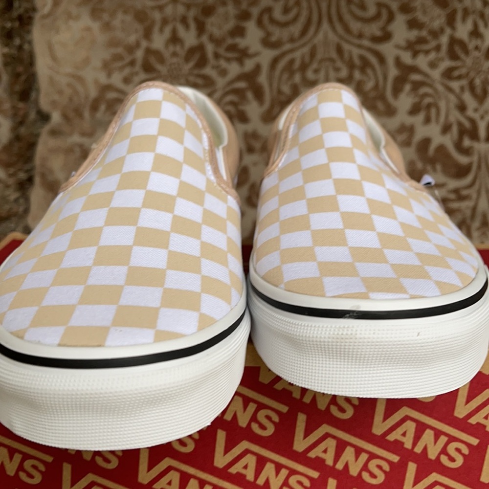 Vans Classic Slip On Checkerboard Frappe/Trwht WMN - Picture 13 of 16